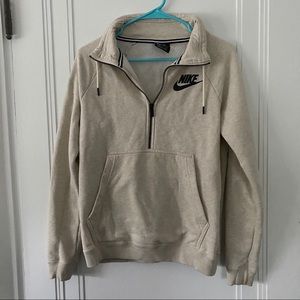 Nike off white quarter zip great condition